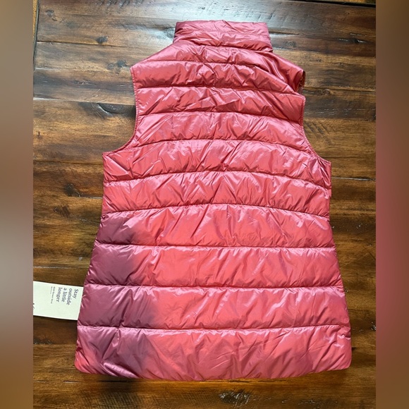 REI Women’s 650 fill power down mauve shadow vest water repellant small - Picture 2 of 7
